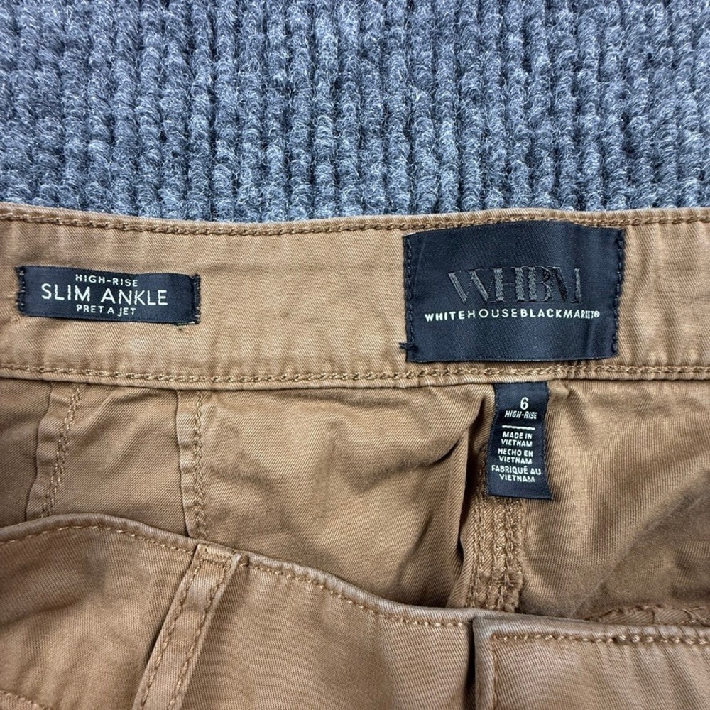 White House Black Market Slim Ankle Pret A Jet High Rise Utility Pants Size 6 - Picture 10 of 13